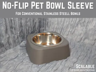 No-Flip Pet Bowl Sleeve