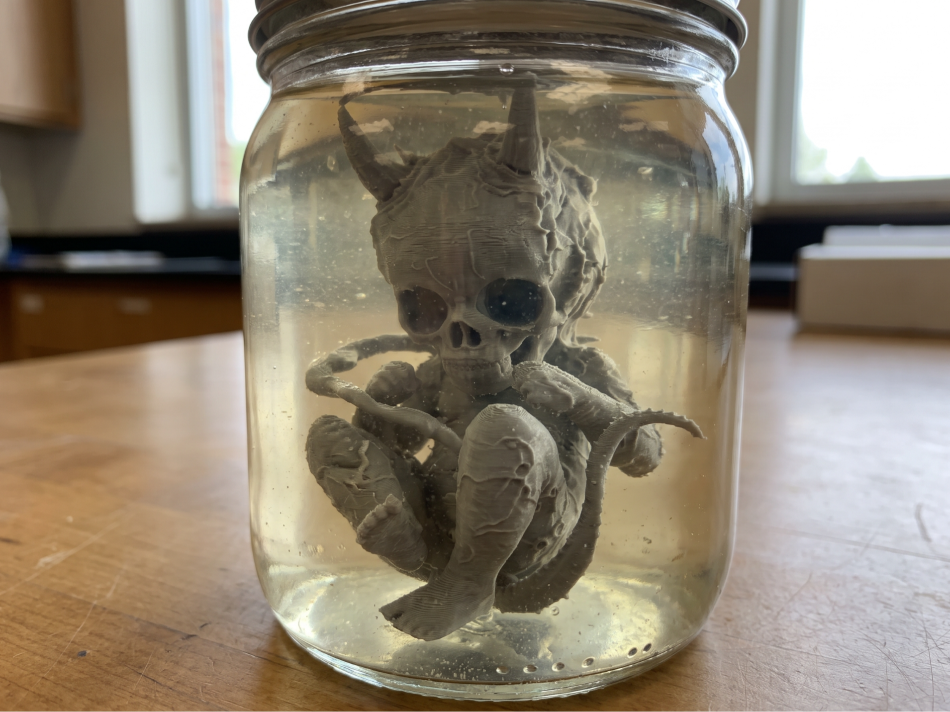 Demon Embryo Specimen | Creepy Curiosity Cabinet - 1