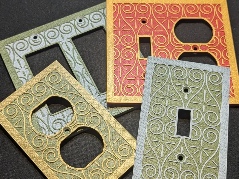 Assortment of Filigree Switch Plates