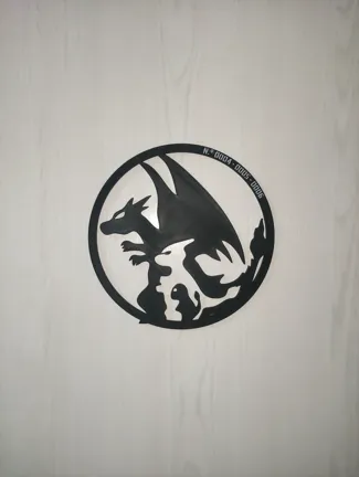 WALL ART - CHARIZARD EVOLUTION