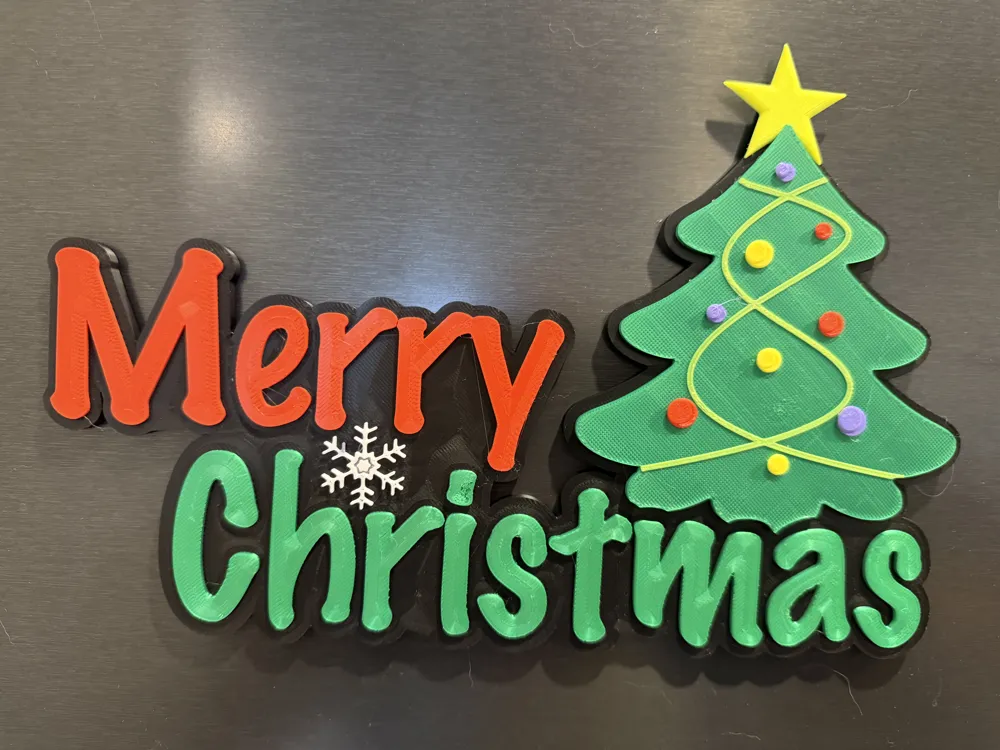 Christmas Magnet - Free 3D Print Model - MakerWorld