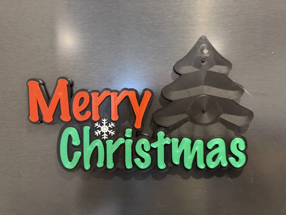 Christmas Magnet - Free 3D Print Model - MakerWorld