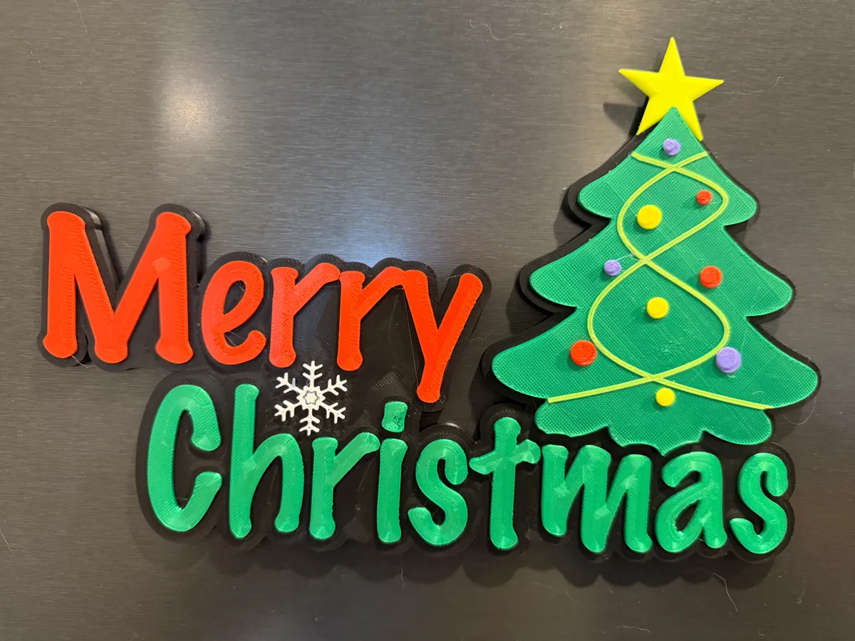 Christmas Magnet - Free 3D Print Model - MakerWorld