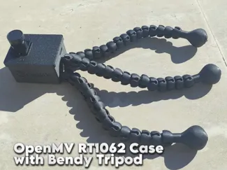OpenMV RT1062 Cam Case with Embedded Bendy Tripod
