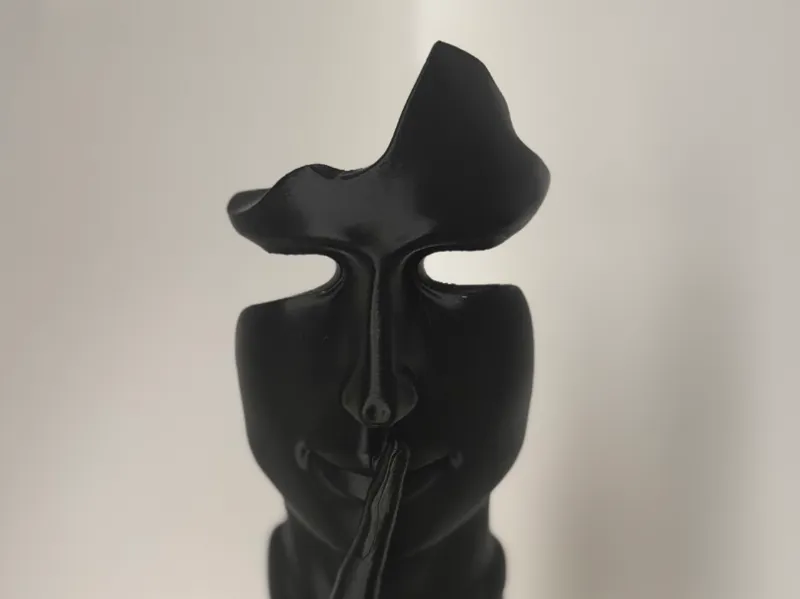 Shh... Secret Keeper - Surreal Face Sculpture