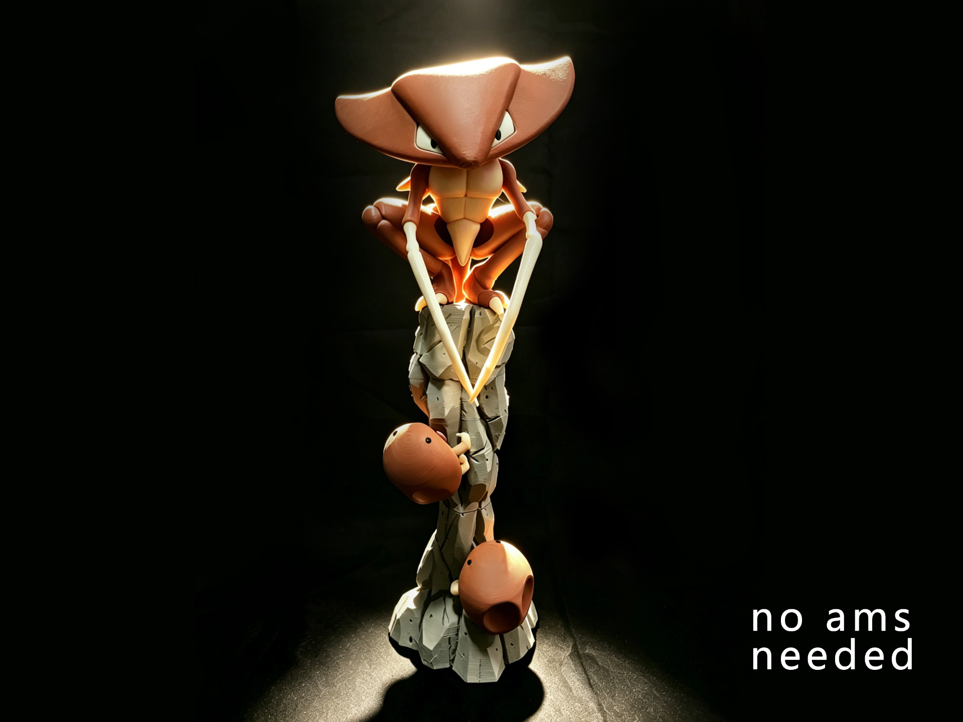 Miniatura 1 do modelo 3D 镰刀盔化石盔进化组场景手办无需ams