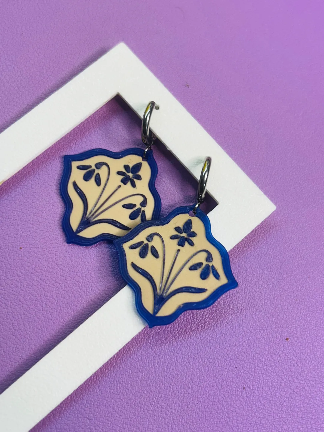 Pendientes flor view 2