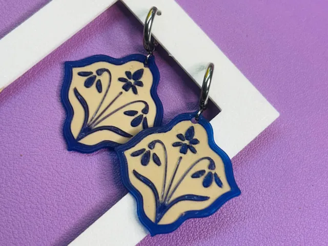 Pendientes flor