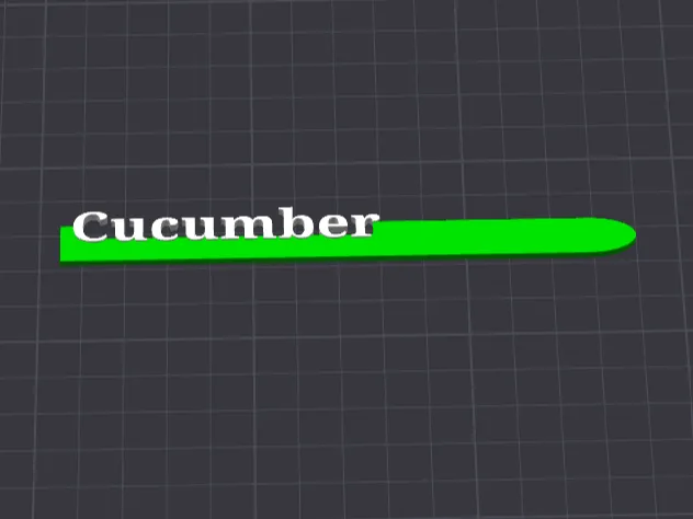 Cucumber Garden Marker