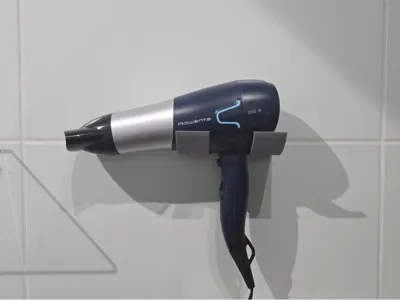 Modular Hairdryer Holder - NO VISIBLE SCREWS