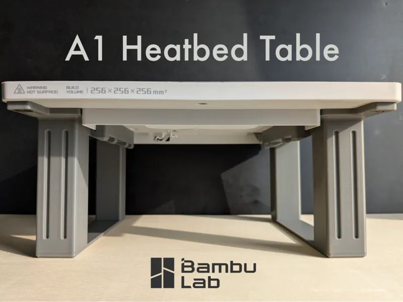 A1 Heatbed Table - Monitor Riser