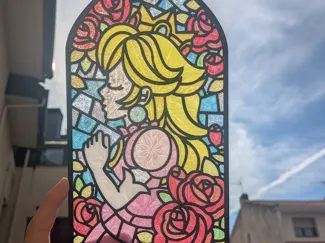 Princess Peach Stained Glass – Super Mario Odyssey
