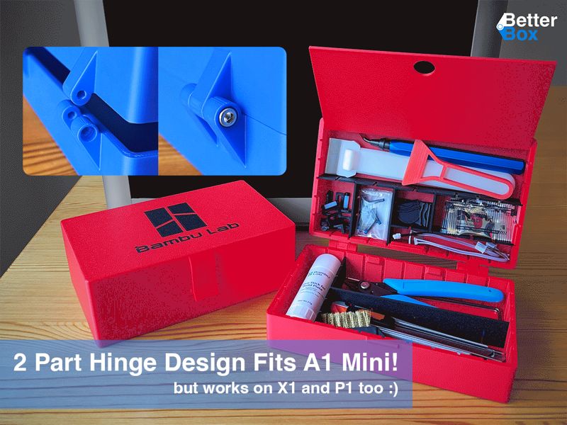 BetterBox - Flip Top Storage Box (A1 Mini Version)