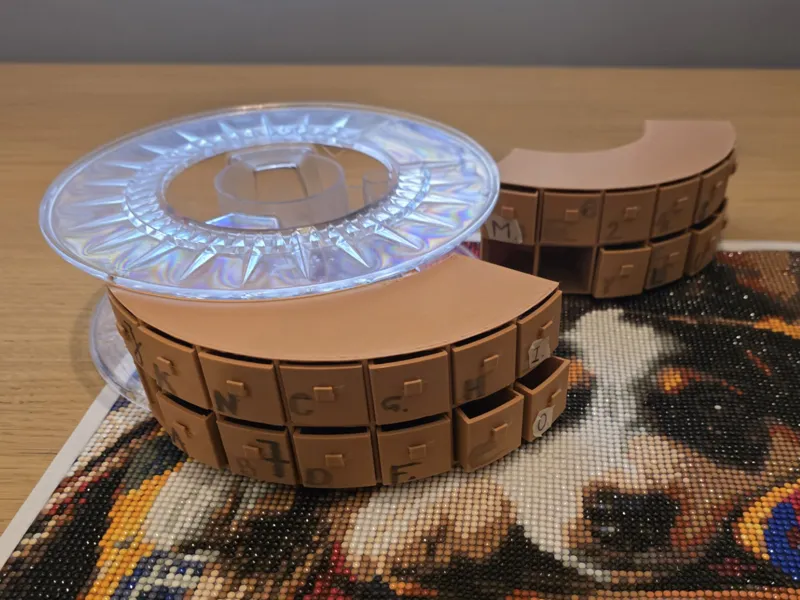 Filament spool cabinet with drawers