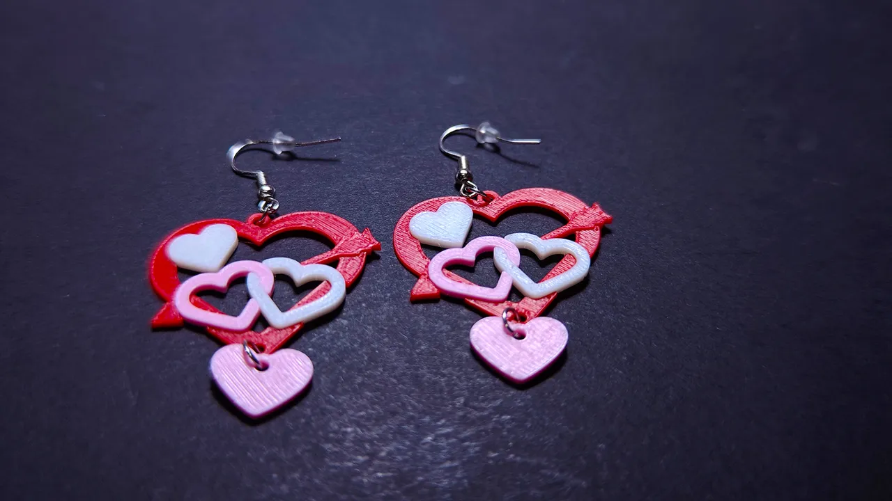 Infinite Heartline Earrings view 3