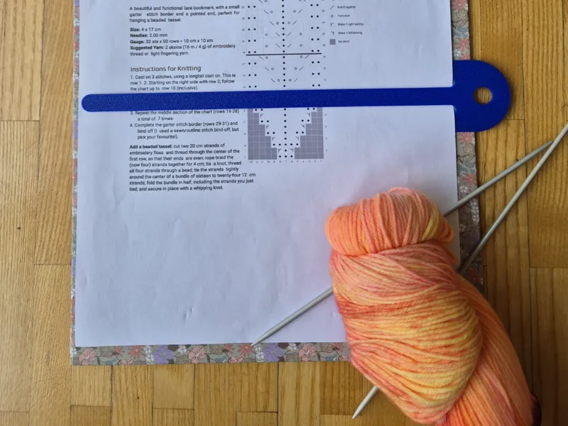 Ergonomic Pattern Marker for Knitting & Crochet