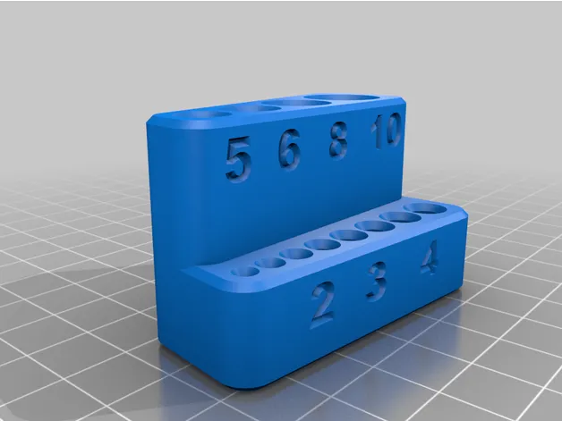 Hex Key / Allen Key Holder with optional Wallmount