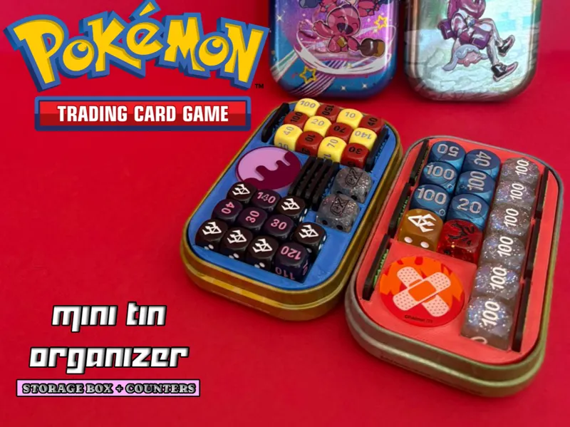 Pokemon TCG Mini Tin Storage Box – Various Models