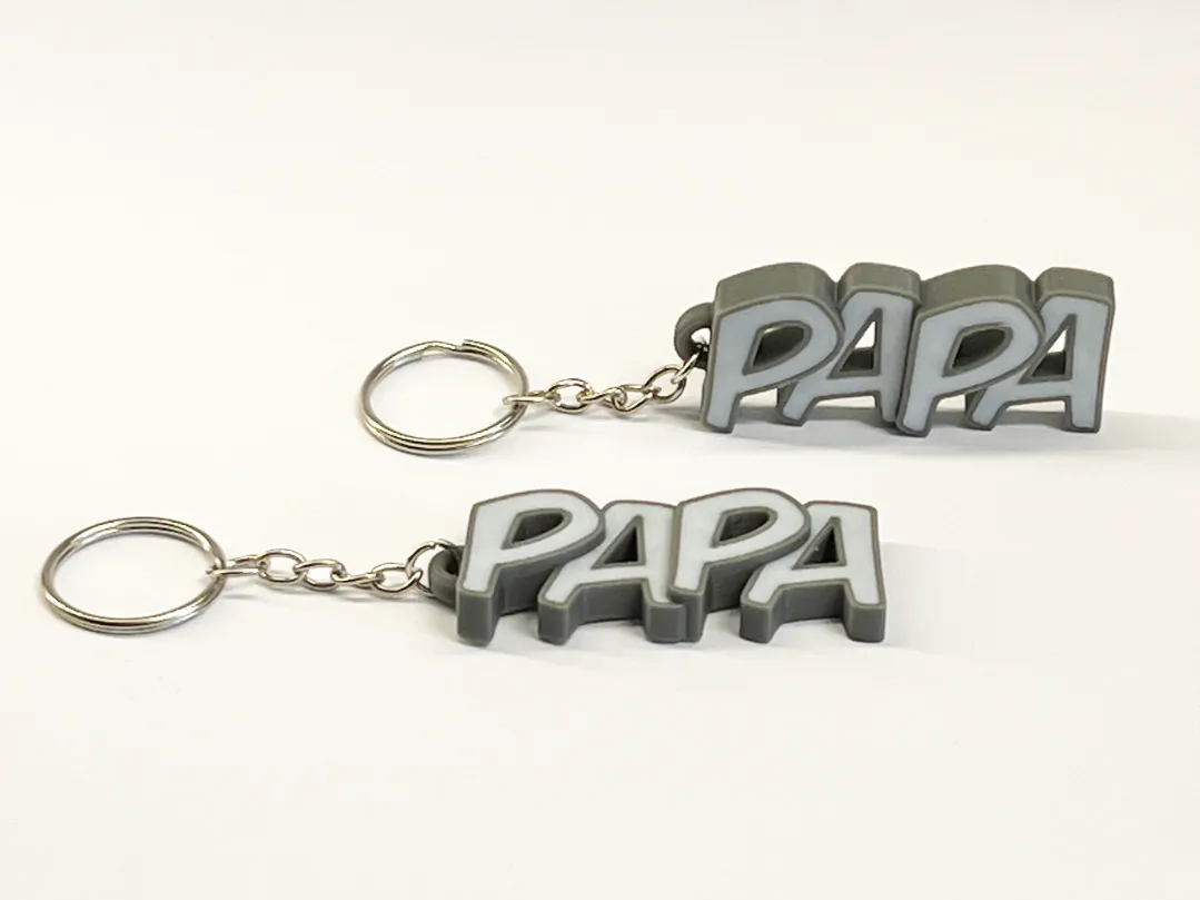 Beautiful keychain with the name Papa - Free 3D Print Model - MakerWorld
