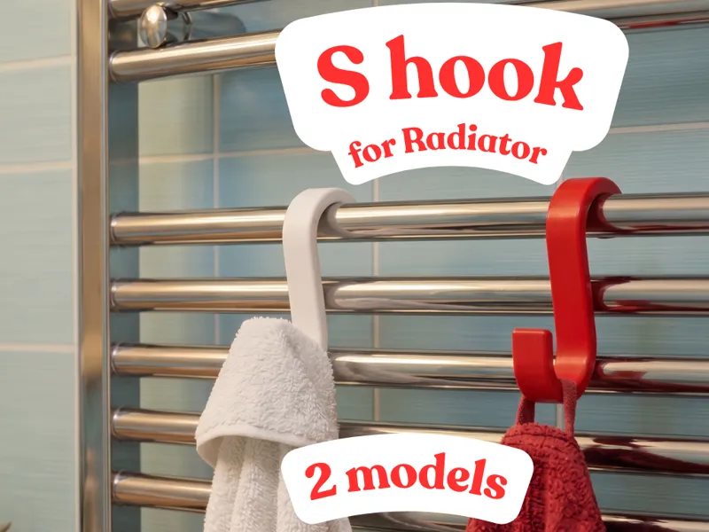 S Hook for Radiator and Towel Warmer