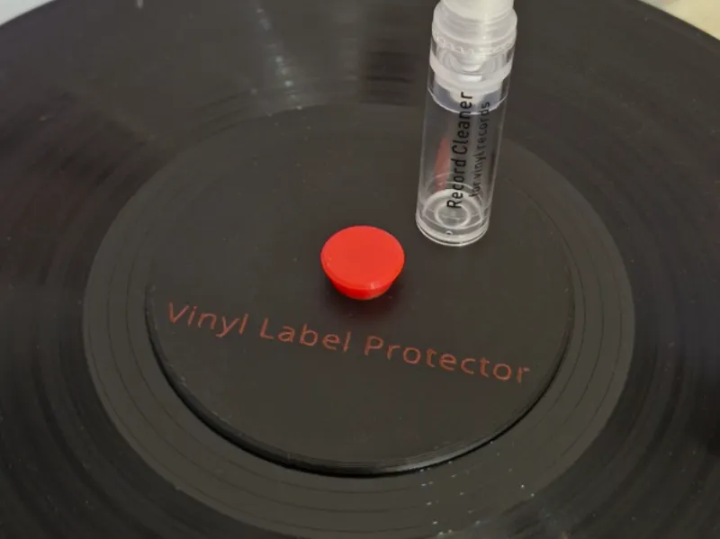 Vinyl Label Protector for cleaning