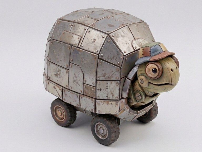 The Rolling Turtle / Schildkröte auf Rädern
