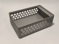 Bac Gridfinity 2x3 à parois en nid d'abeille — photo 1
