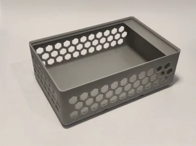 Gridfinity Bin 2x3 - Hex Wall