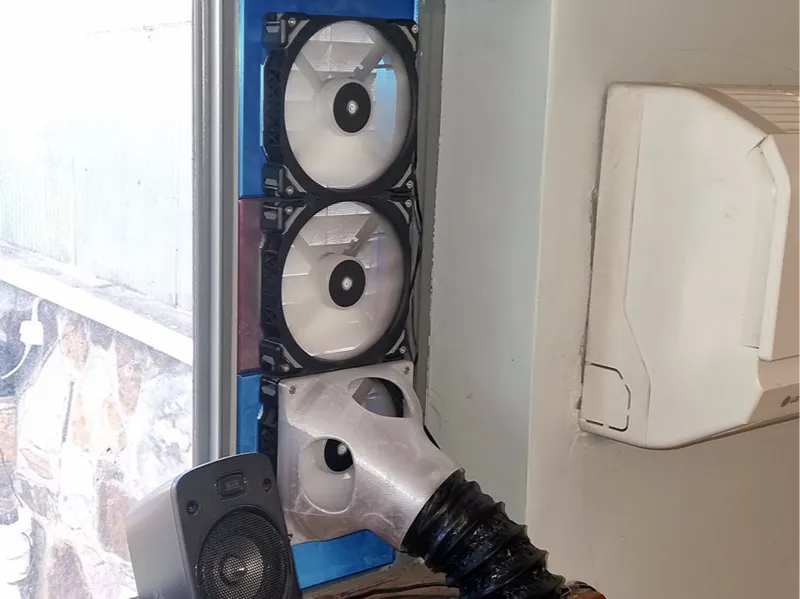 140mm Fan X1/P1 ABS/ASA Stink Window Ventilator
