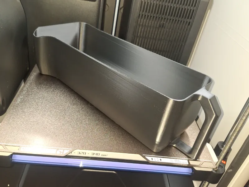 Poop box extra large, for right handed poop chute