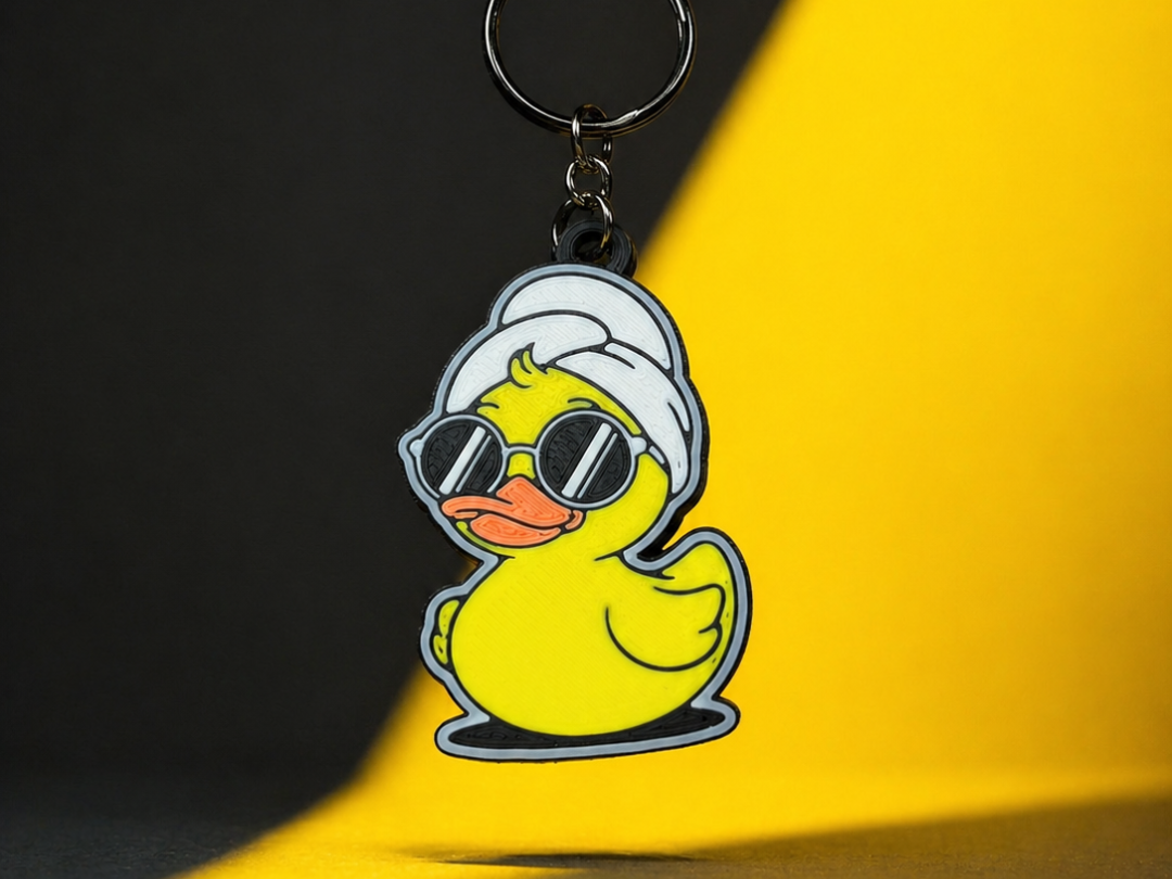 cool duck keychain 