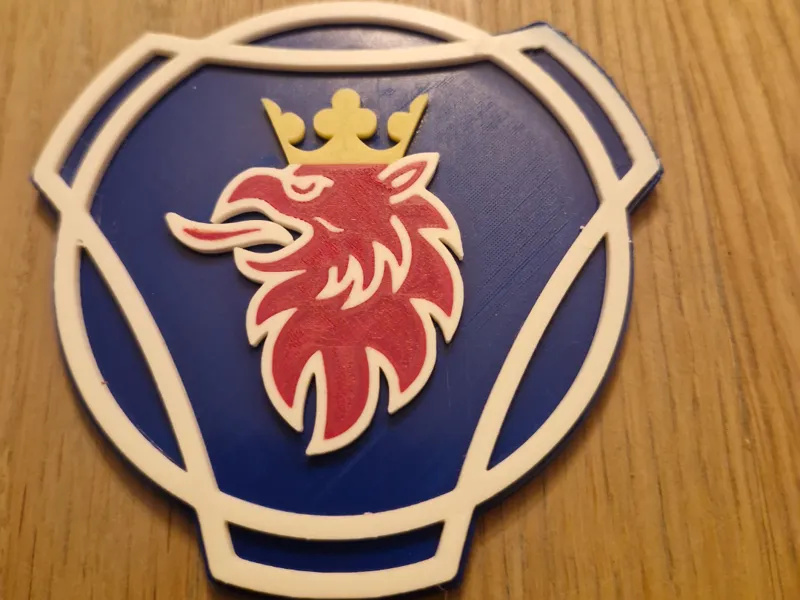 Scania 3D Coaster for Resin Casting