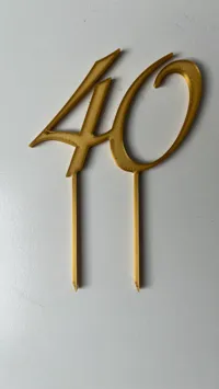 Topper de gâteau '40 ans' — photo 4