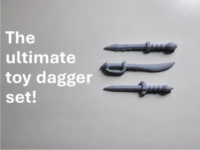 Small Dagger Set, Minifigure Building Blocks