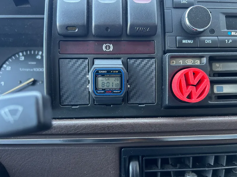 VW Golf / Jetta MK2 Casio F‑91W Dashboard‑Mount