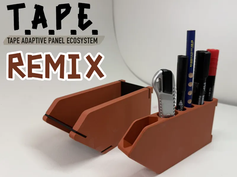 TAPE REMIX STORAGE AND PEN HOLDER
