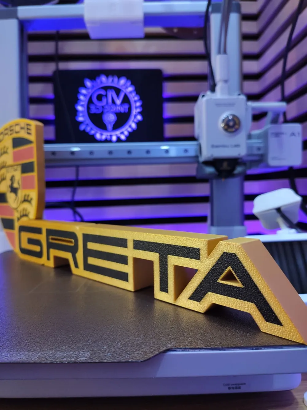 Porsche Crest for 3D Letters & Name Signs - Free 3D Print Model ...