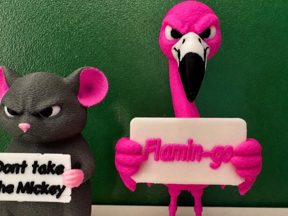 Cute but Grumpy Flamingo 