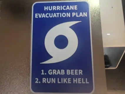 Hurricane Evacuation sign
