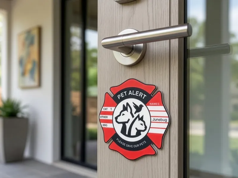 Pet Alert Fire Emergency Sign