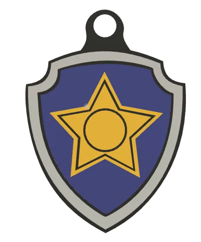 Paw Patrol Chase Badge by sycgoalie17 - MakerWorld