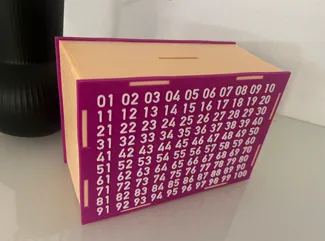 piggy bank 5050 euro fixed numbers