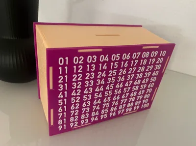 piggy bank 5050 euro fixed numbers