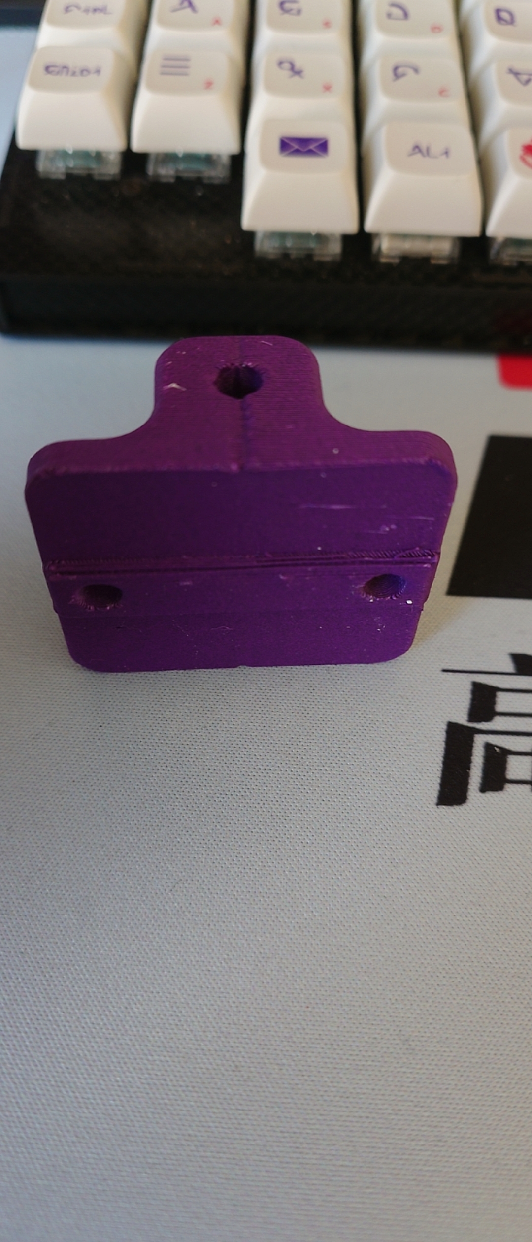Miniatura 3 do modelo 3D 4040铝型材安装一字底座柜门五金铰链适配器（也适用于反弹器）
