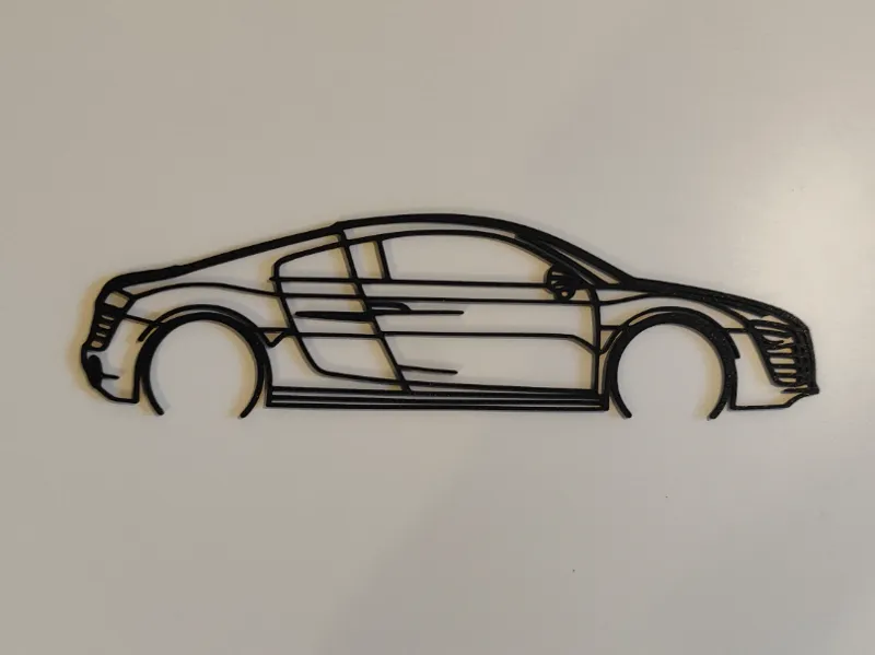 DAY 73. Audi R8 Wall Car