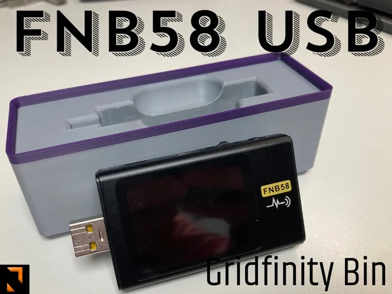 Fnirsi FNB58 USB Tester Gridfinity bin