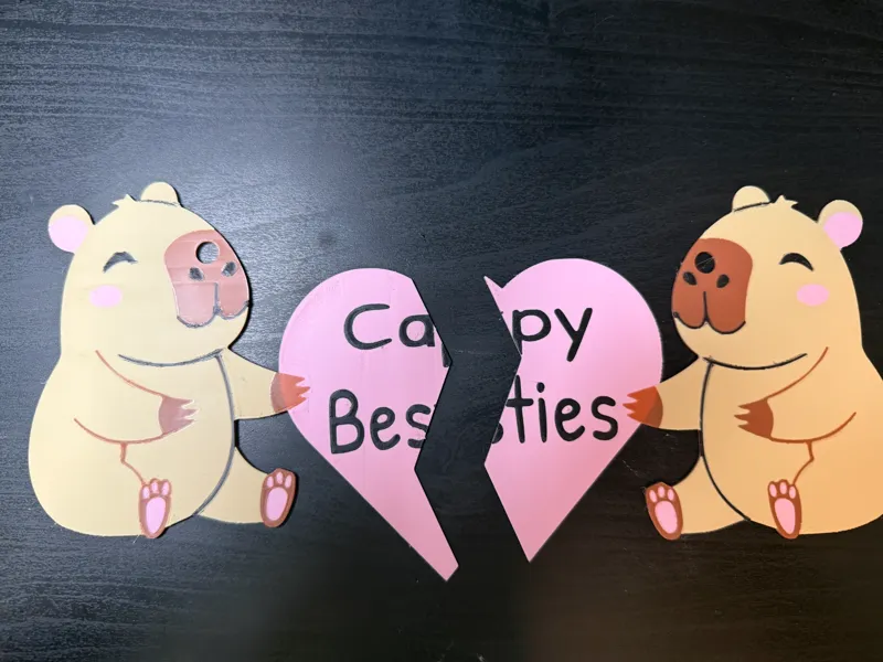 Capybara Besties Friendship Charm