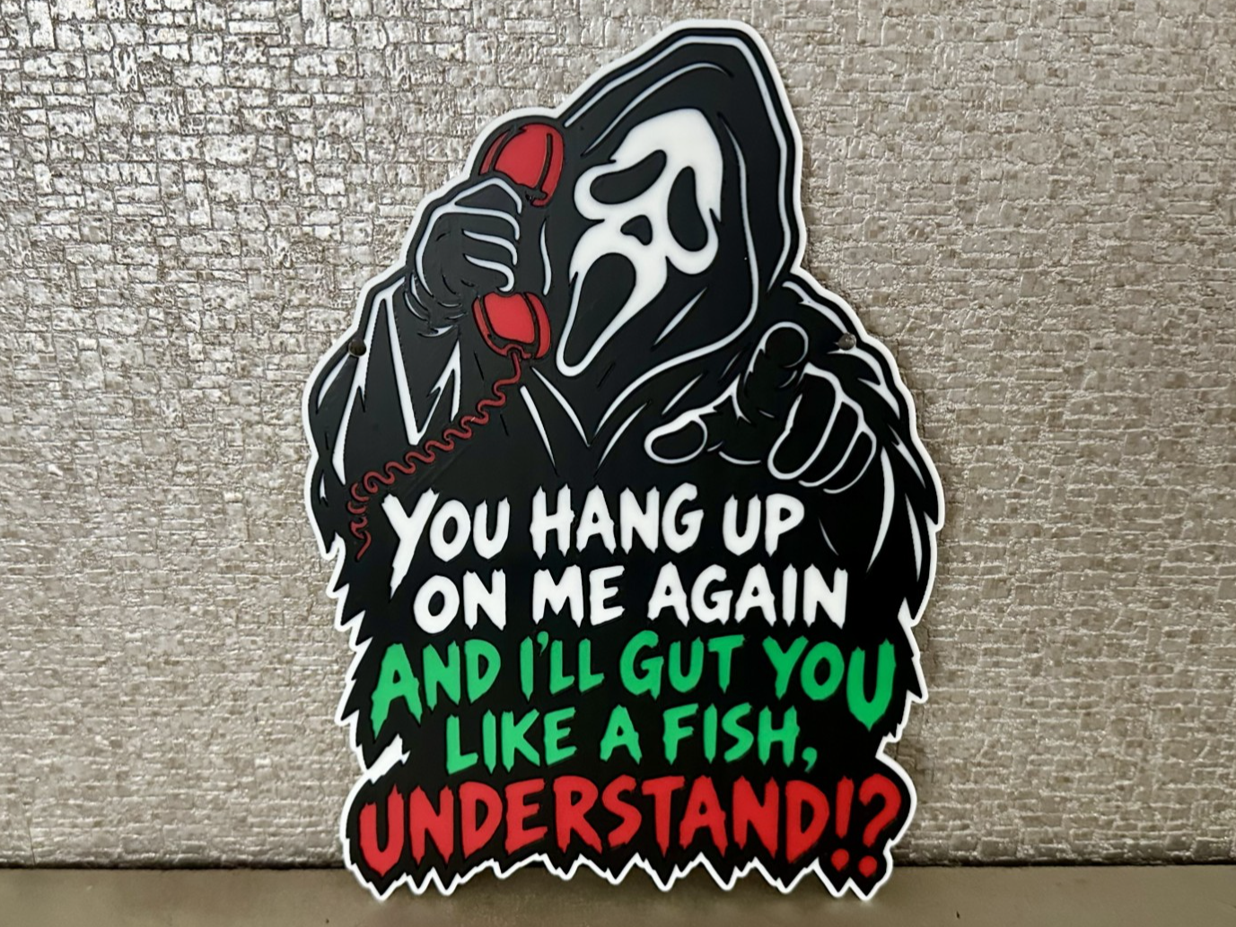 Ghostface "Gut You Like A Fish" Display 3D model