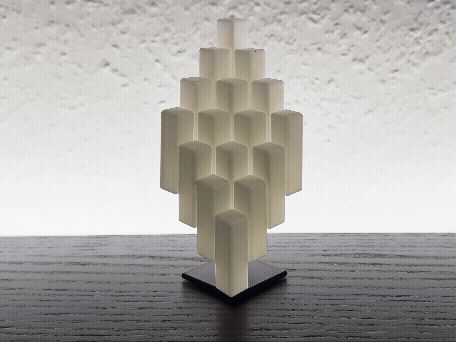Light Cube Fidget with Art Stand
