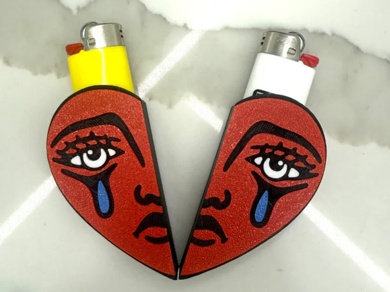 Broken Heart lighter case